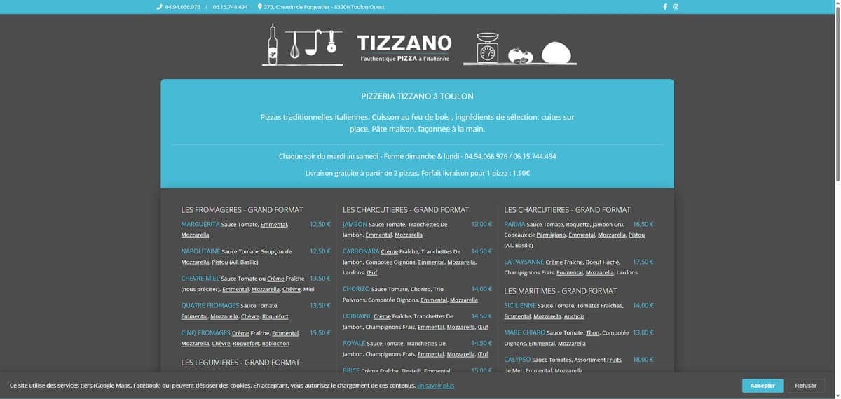 Pizzeria Tizzano screenshot